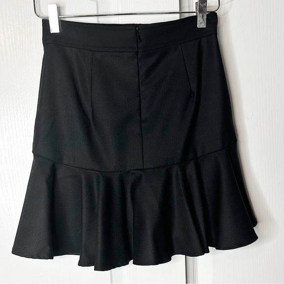 NWT Veronica Beard Black Morrison Sailor Flounce Mini Skirt Size 0 - Picture 5 of 11